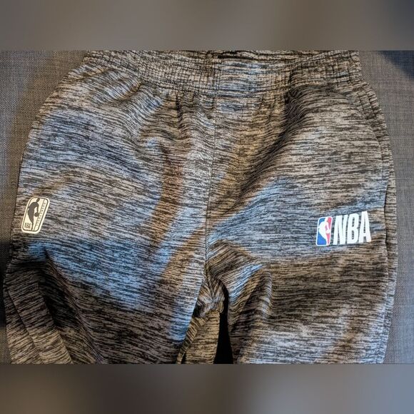 NBA Gray Black Jogger Pants, Boys 14-16 - Picture 2 of 14